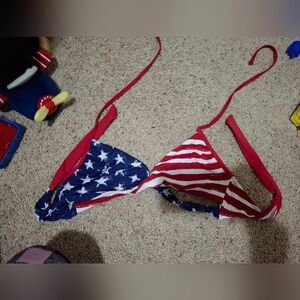 Patriotic swimsuit top